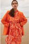 SELECTED FEMME blousejurk SLFSIRINE met all over print en ceintuur oranje - Thumbnail 8
