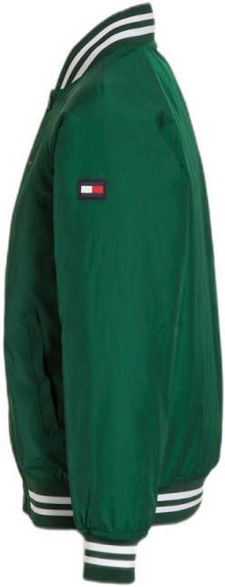 Tommy Hilfiger baseball jacket van gerecycled polyester groen