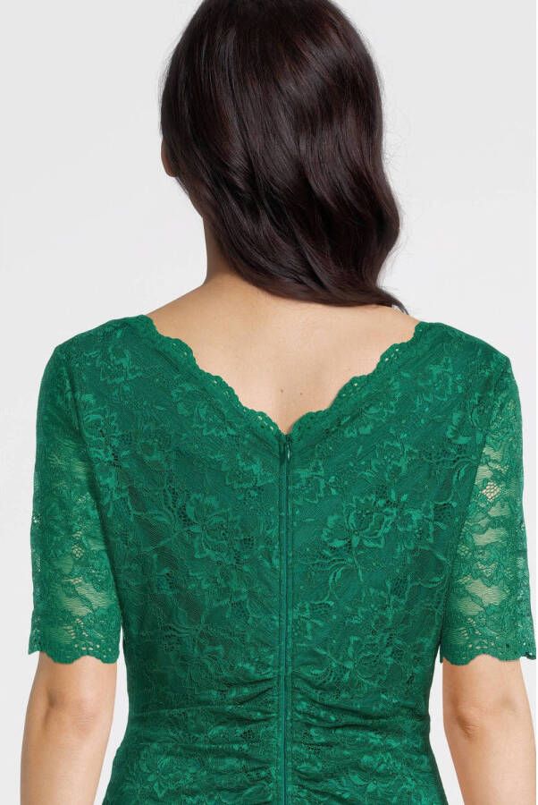 Vera Mont semi-transparante jurk met kant groen