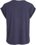 Vila Satin T-shirt met korte mouwen voor dames Blue Dames - Thumbnail 2