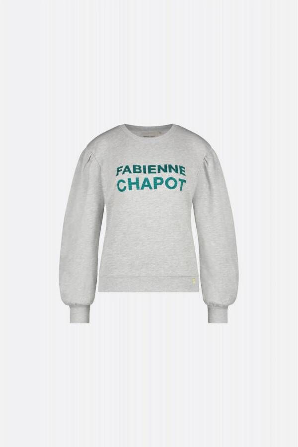 Fabienne Chapot sweater Flo van biologisch katoen grijs