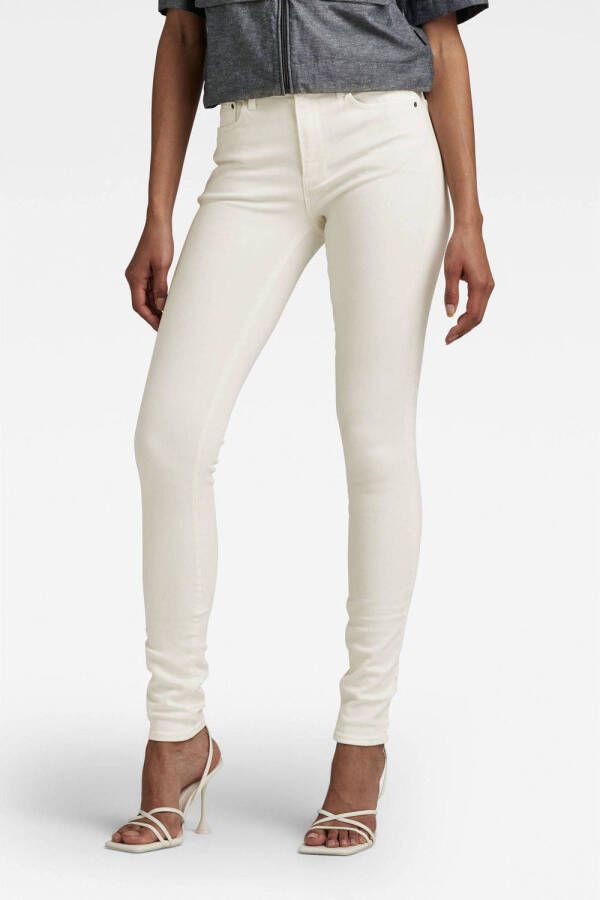 G-Star RAW 3301 high waist skinny jeans white gd