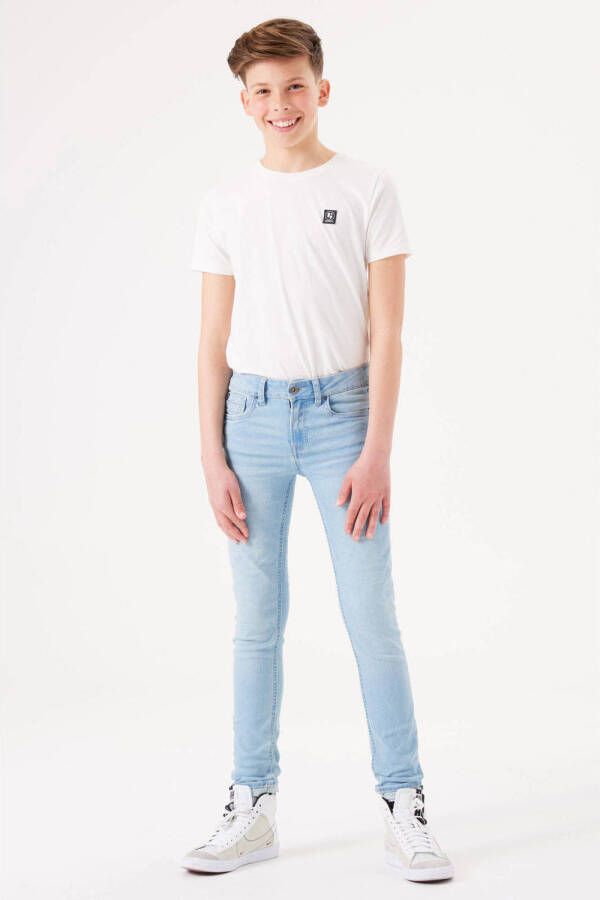Garcia skinny jeans 320 Xandro bleached Blauw Jongens Stretchdenim Vintage 140