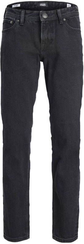 Jack & jones JUNIOR regular fit jeans JJICLARK JJORIGINAL black denim Zwart 164
