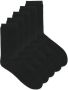 Jack & jones JUNIOR sokken JACBLACK set van 5 zwart Jongens Katoen Effen 38 43 - Thumbnail 1