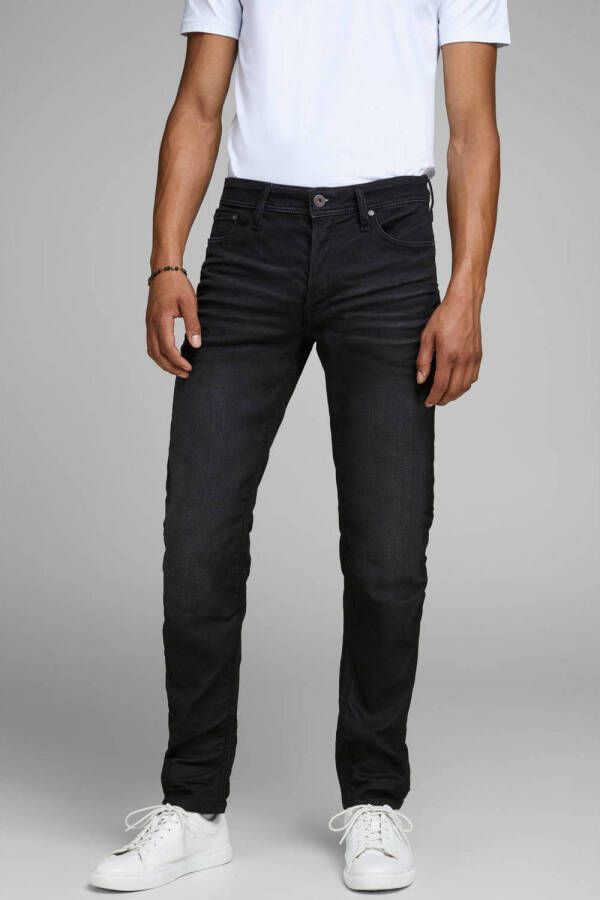 JACK & JONES tapered fit jeans JJIMIKE JJORIGINAL black denim