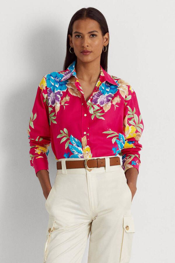 Lauren Ralph Lauren Overhemdblouse met all-over motief model 'KOTTA'
