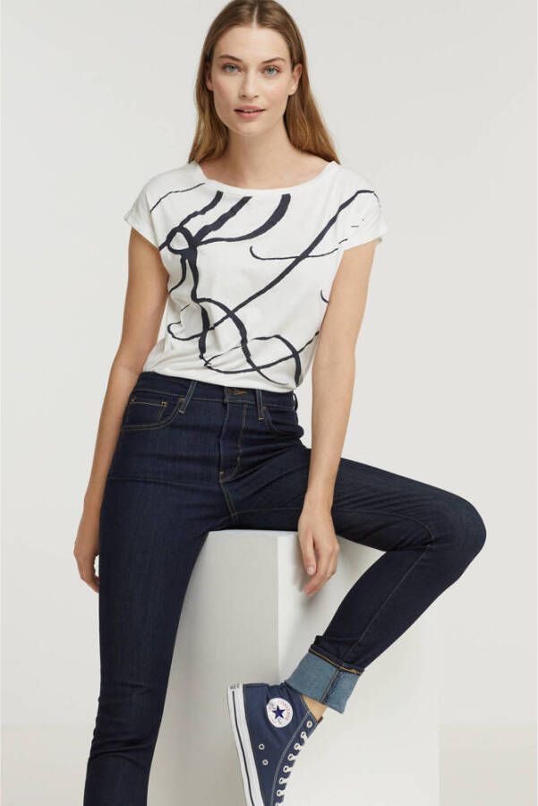 Lauren Ralph Lauren T-shirt met labelprint model 'GRIETA'