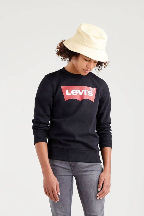 Levis Levi's Kids sweater Batwing met logo donkerblauw Logo 164