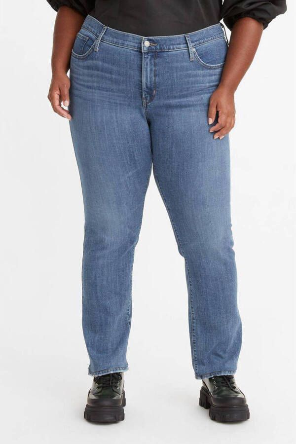 Levi's Plus 314 shaping straight fit jeans light blue denim