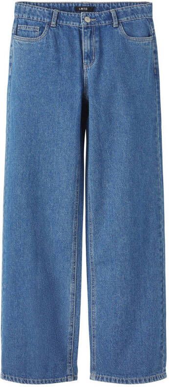 LMTD low waist wide leg jeans NLFTOIZZA medium blue denim Blauw Meisjes Stretchdenim 128