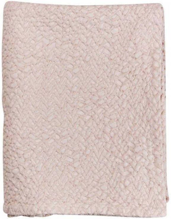 Mies & Co baby ledikantdeken Honeycomb 110x140 cm soft pink Babydeken Roze