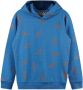 Moodstreet hoodie met all over print felblauw Sweater Jongens Stretchkatoen Capuchon 146 152 - Thumbnail 2