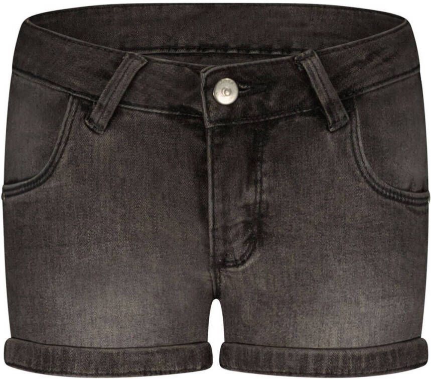 Moodstreet slim fit jeans light grey denim Korte broek Grijs Meisjes Stretchdenim 104