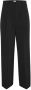 My Essential Wardrobe high waist wide leg pantalon van gerecycled polyester zwart - Thumbnail 2
