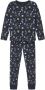 Name it KIDS pyjama NKMNIGHTSET donkerblauw Jongens Biologisch katoen Ronde hals 110 116 - Thumbnail 1