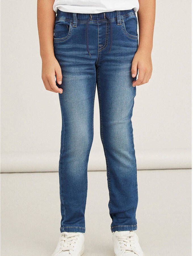 Name it KIDS regular fit jeans NKMRYAN JOGGER dark blue denim Blauw Jongens Jog denim 104