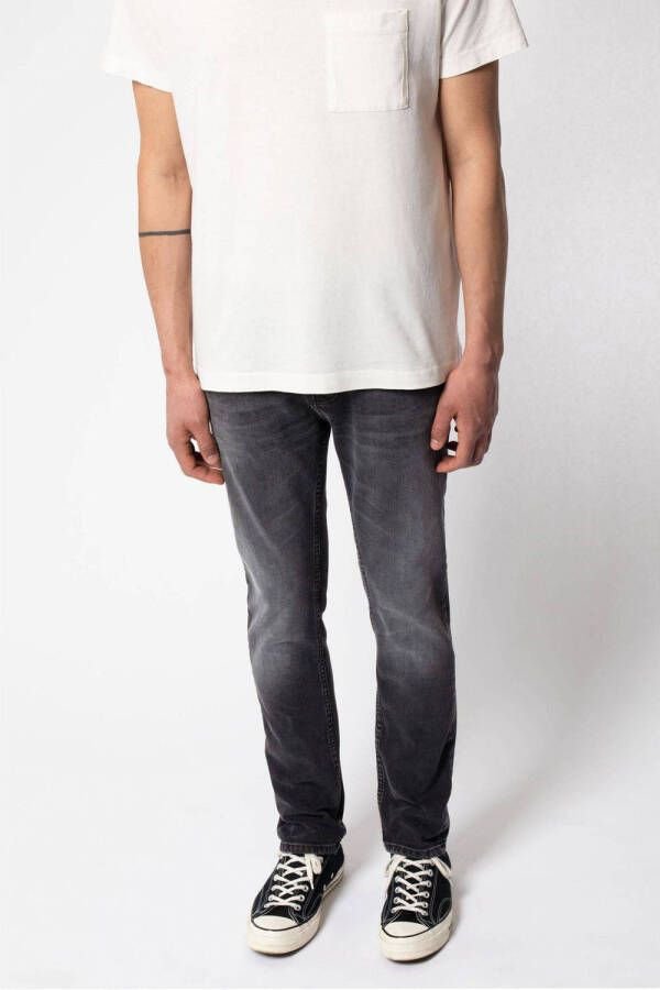 Nudie Jeans Slim-fit houtskool denim jeans Gray Heren