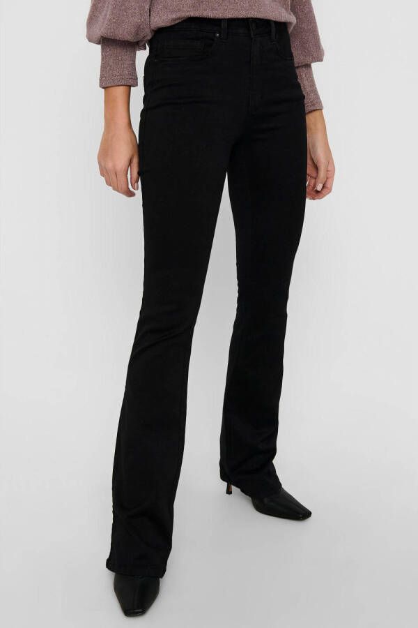 ONLY high waist flared jeans ONLROYAL black