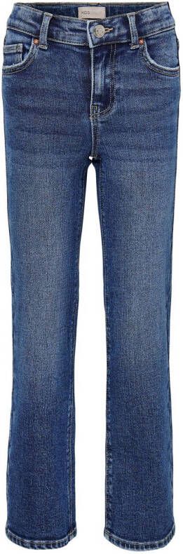 Only KIDS GIRL wide leg jeans KOGJUICY medium blue denim Blauw Effen 134