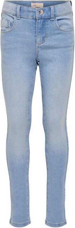 Only KIDS skinny jeans KONROYAL met biologisch katoen light denim Blauw 164