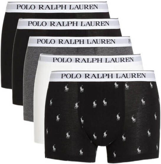 Polo Ralph Lauren Underwear Boxershort met elastische band met logo in een set van 5 stuks