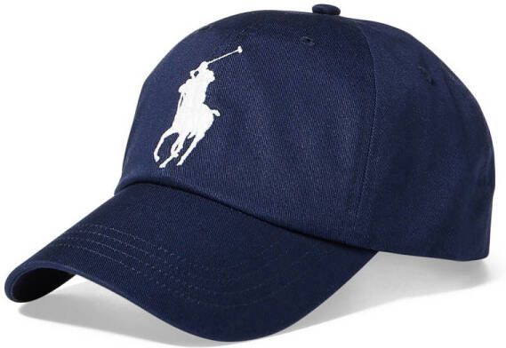 Polo Ralph Lauren Blauwe hoeden met groot pony borduurwerk Blue Heren