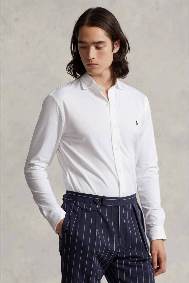 Polo Ralph Lauren Overhemd met kentkraag effen design en knoopsluiting