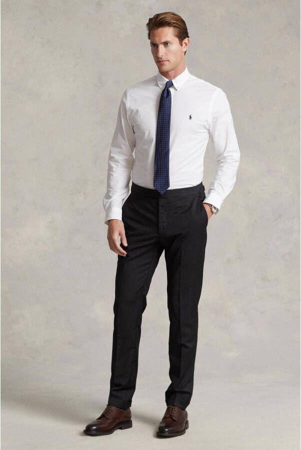POLO Ralph Lauren slim fit overhemd met stretch white