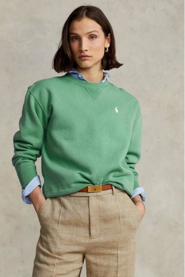 Polo Ralph Lauren Haven Green Crewneck Sweater Green Dames