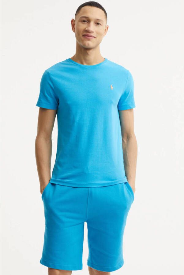 Polo Ralph Lauren Cove Blue Custom Slim Fit T-Shirt Blue Heren