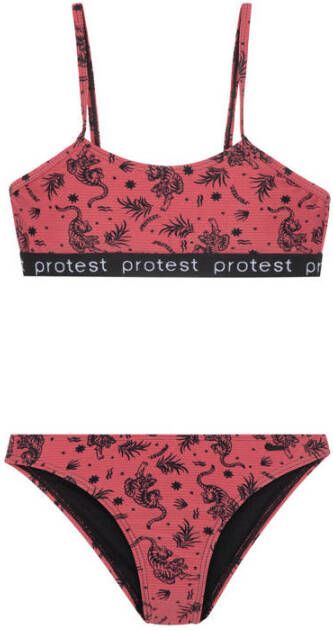 Protest crop bikini PRTDENIES JR rood