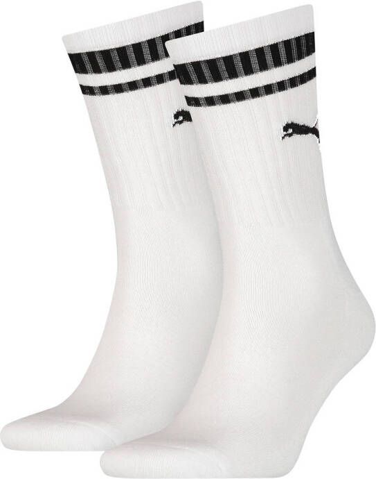 Puma sokken met logo set van 2 wit