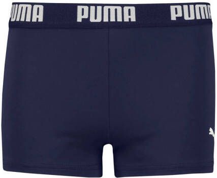 Puma zwemboxer donkerblauw Jongens Polyamide Logo 116