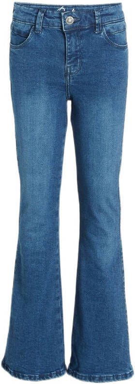 Retour Jeans flared jeans Midar medium blue denim Blauw Meisjes Stretchdenim 110