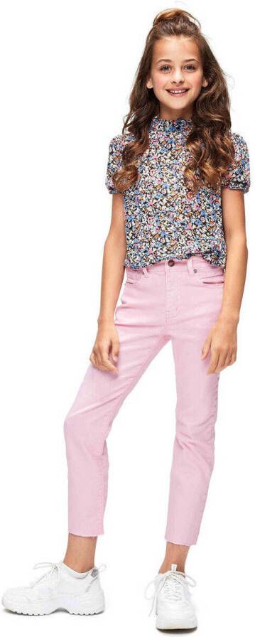 Retour Jeans slim fit jeans roze Meisjes Katoen Effen 152
