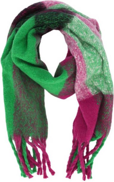 Sarlini geruite sjaal groen