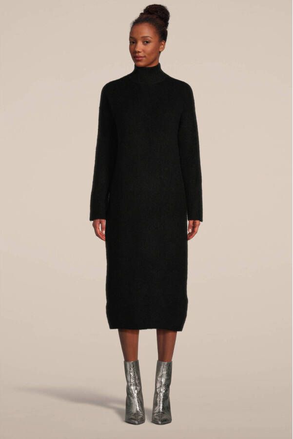 SELECTED FEMME jurk SLFMALINE met wol zwart