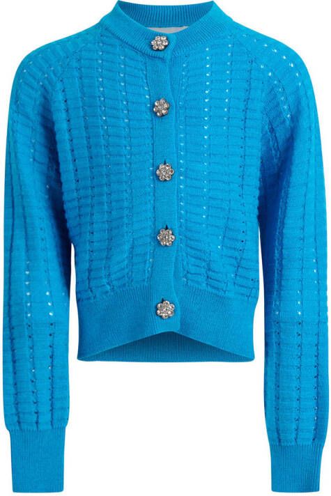 Shoeby vest van gerecycled polyester turquoise Blauw Effen 110 116