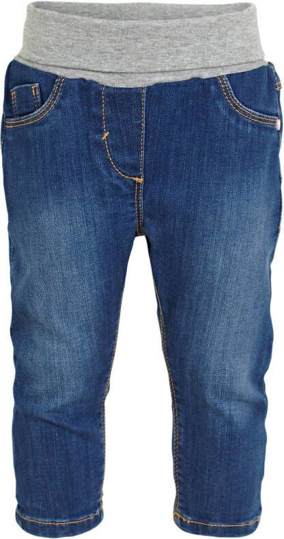 S.Oliver baby regular fit jeans blauw Stretchdenim Effen 56