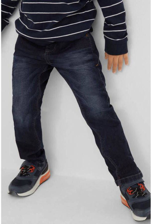 S.Oliver regular fit jeans donkerblauw Jongens Katoen 104