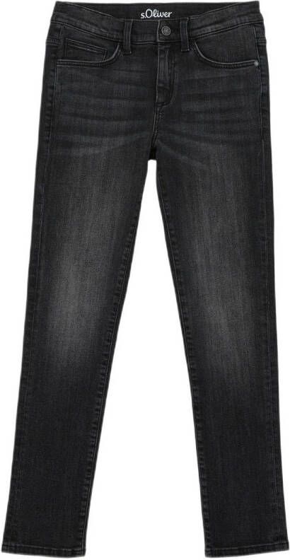 S.Oliver regular fit jeans grey denim Grijs Effen 134