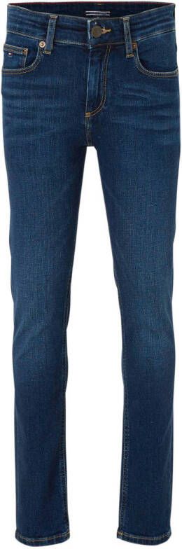 Tommy Hilfiger slim fit jeans Scanton new york dark Blauw Jongens Denim 152