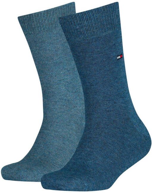 Tommy Hilfiger sokken set van 2 blauw Jongens Katoen Effen 23-26