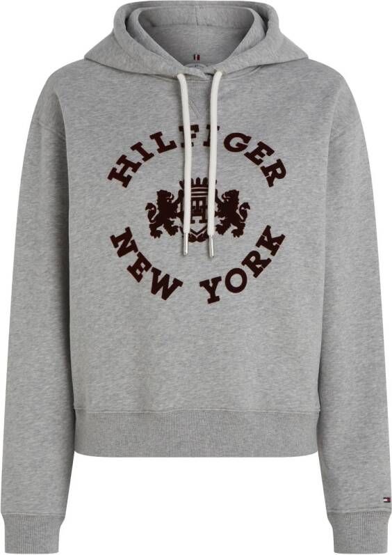 Tommy Hilfiger sweater met logo grijs