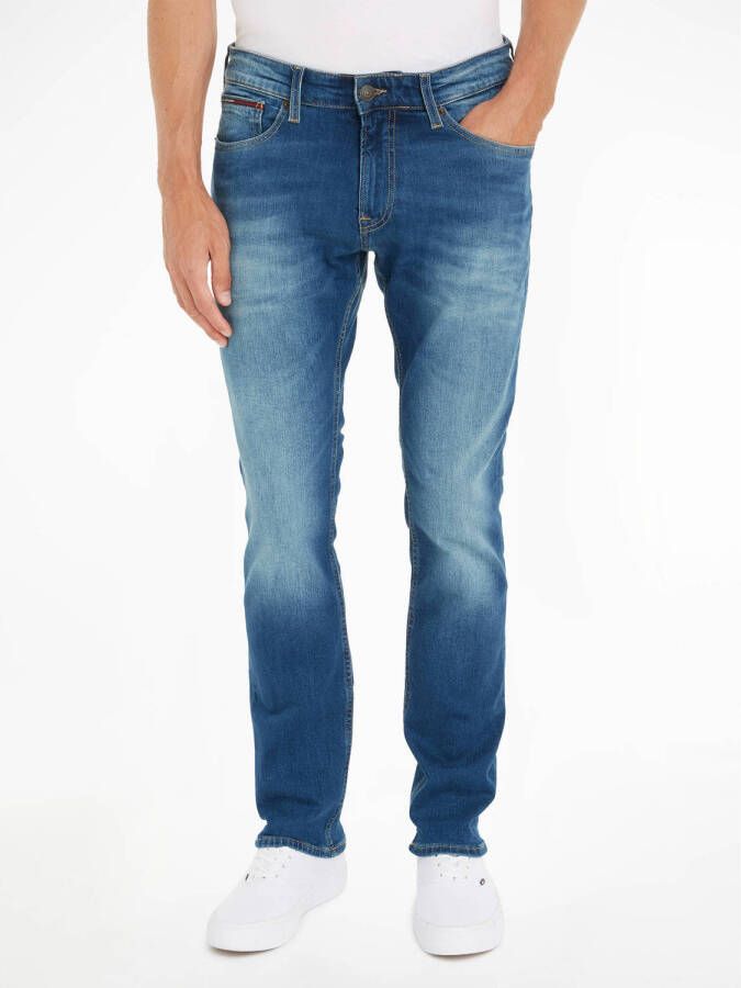 Tommy Jeans Slim fit jeans met labeldetails model 'SCANTON'