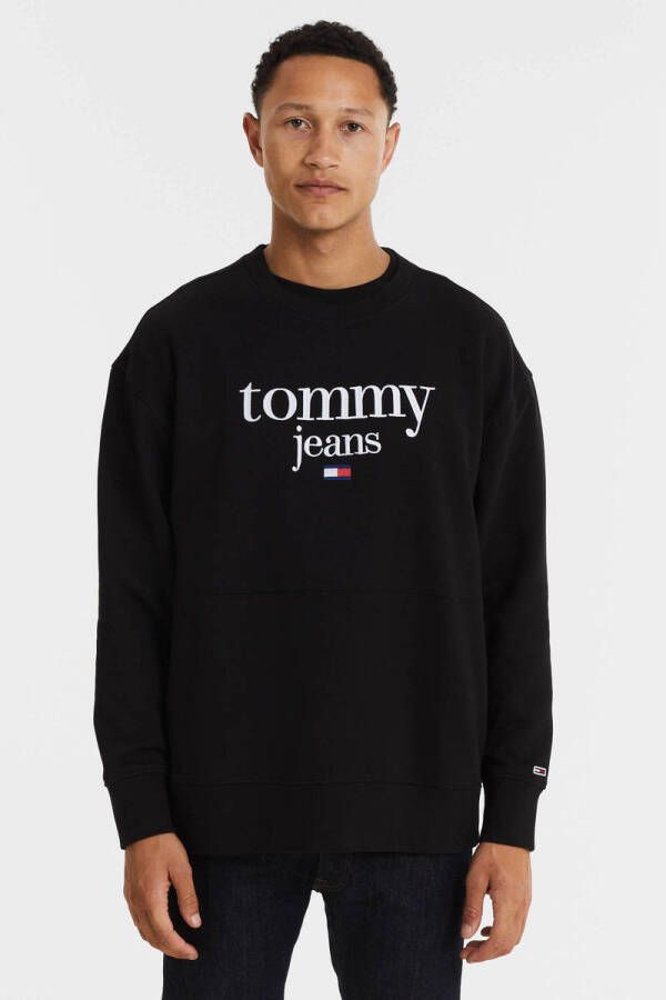 Tommy Jeans Sweatshirt met labelstitching model 'REG'