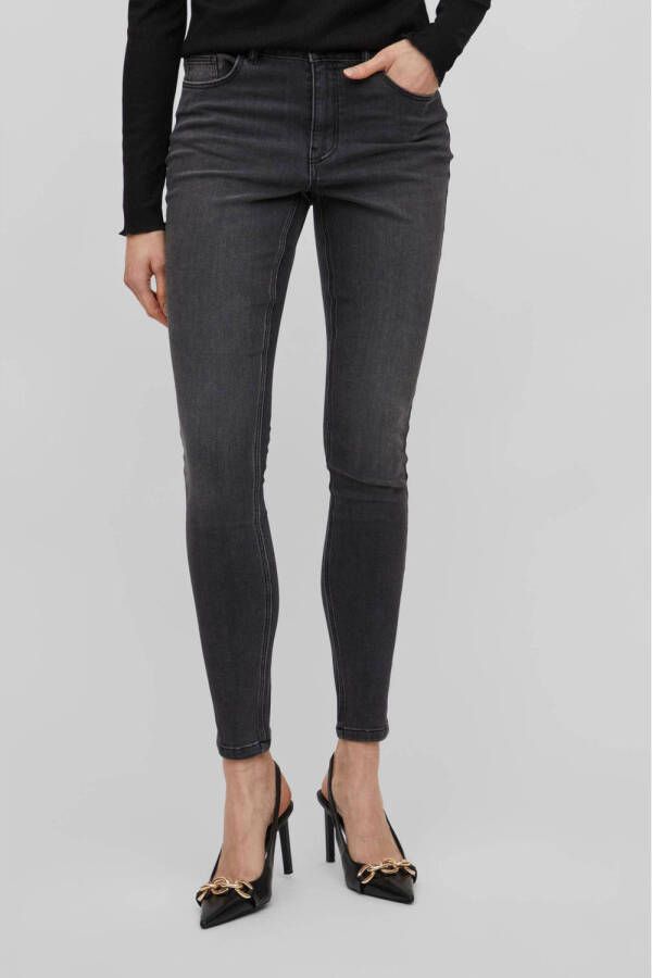 VILA skinny jeans VISARAH LIA01 dark grey denim