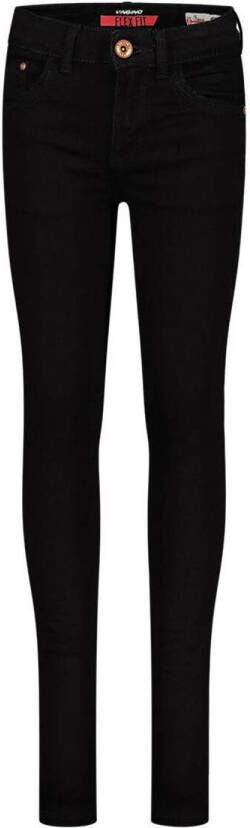 VINGINO high waist super skinny jeans Bianca black Zwart Meisjes Stretchdenim 104