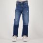 VINGINO mom jeans Chiara Damage dark vintage Blauw Meisjes Denim Effen 146 - Thumbnail 2